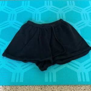 White Fox Boutique knit lounge shorts